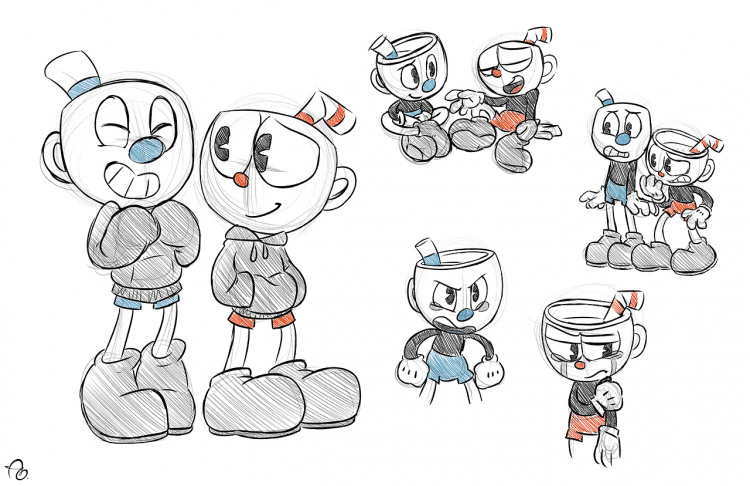 Cuphead карандашом