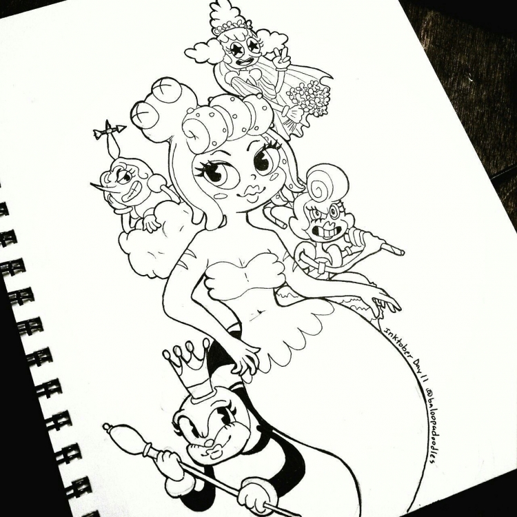 Cuphead зарисовки