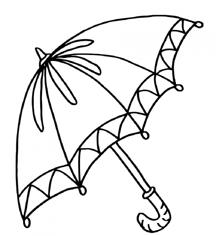 Раскраска зонт