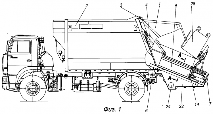 Мусоровоз Garbage Truck зелёный белый