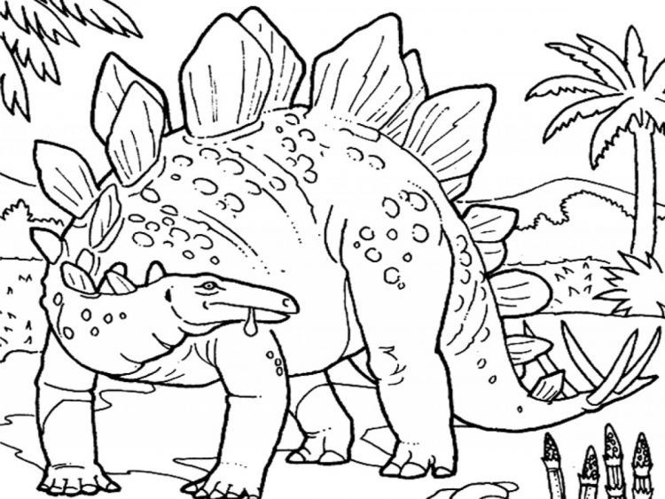 Динозавры раскраски для детей