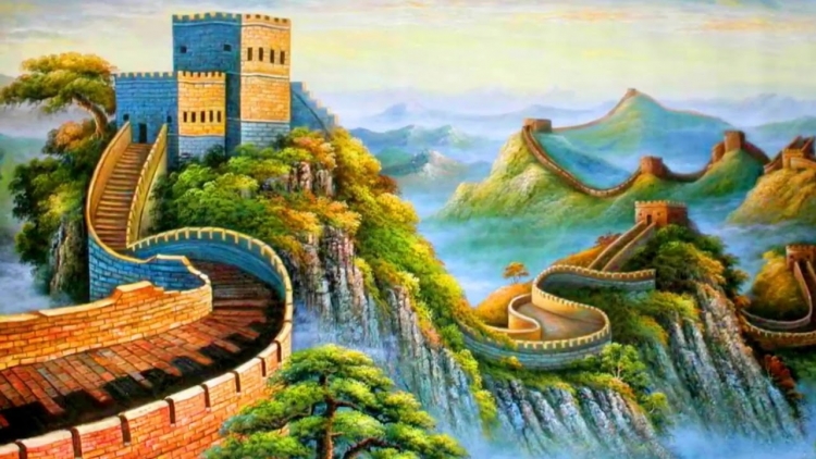 Китайская стена рисунок