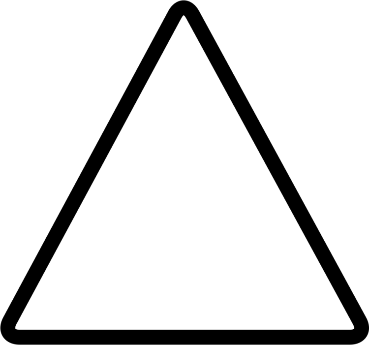 Раскраска «Геометрические фигуры»: треугольник