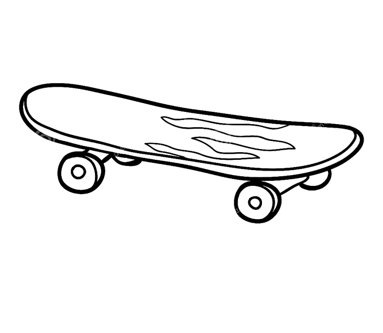 Раскраска скейт