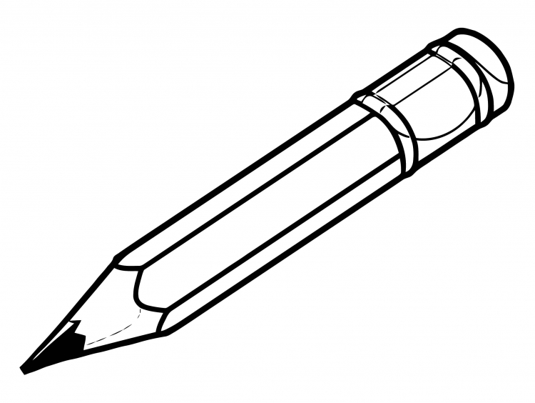 Раскраска ручка и карандаш