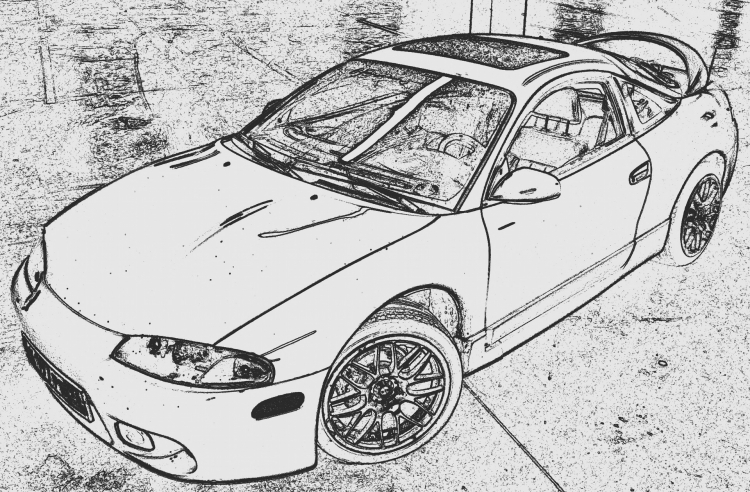 Mitsubishi Eclipse 2g чертеж