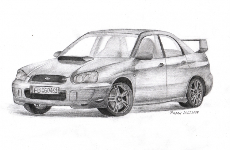 Раскраска Subaru Impreza WRC, распечатать бесплатно или скачать