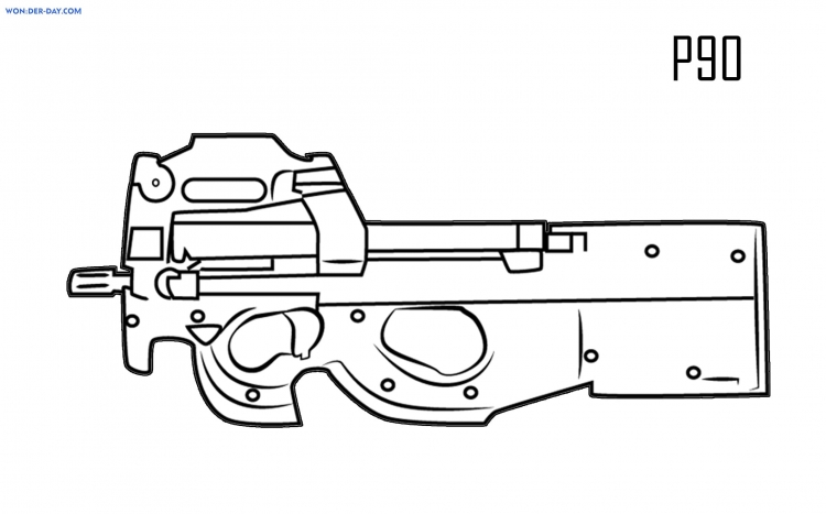 Деревянный макет винтовки AWP с гравировкой 