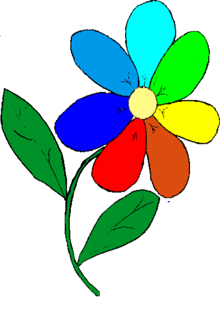 Цветок с лепестками раскраска - 51 фото