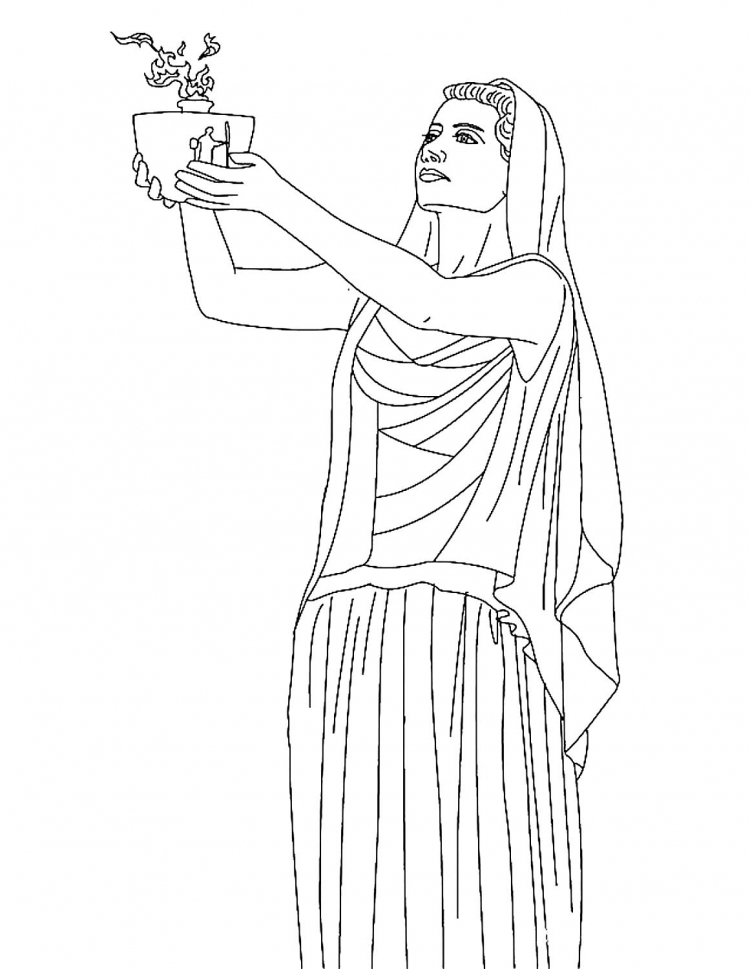 Раскраска Боги древней Греции