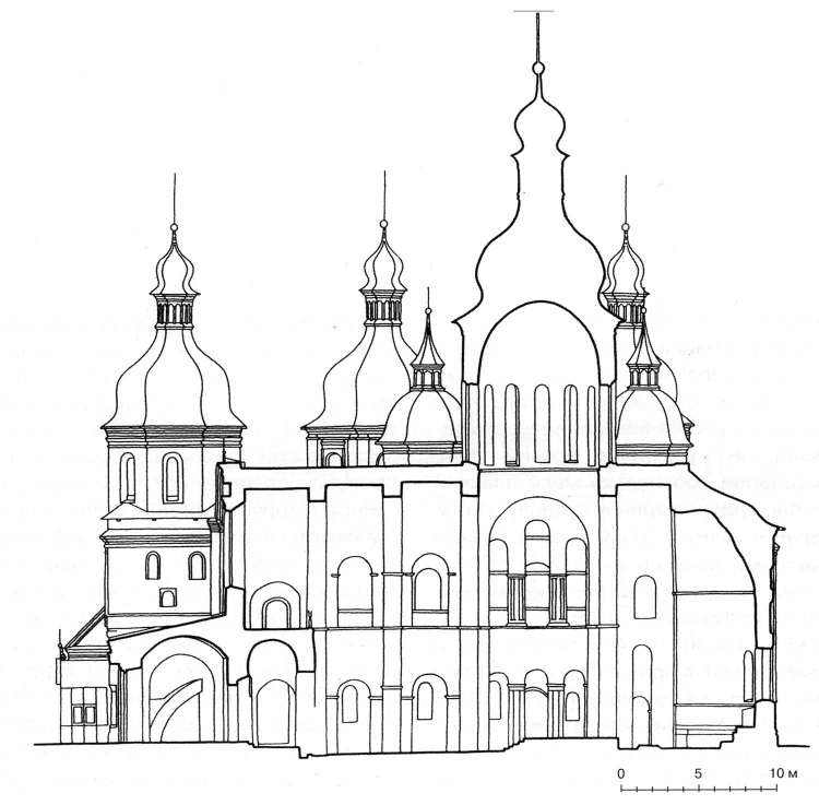 Софийский собор раскраска