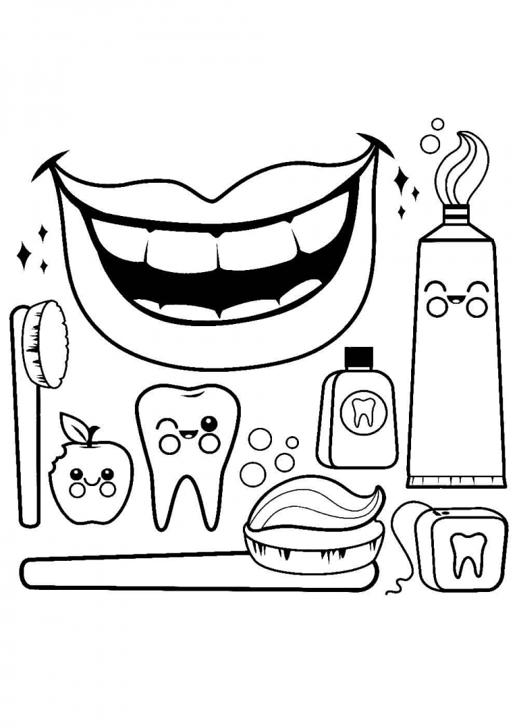 Рисунки на тему здоровые зубы (45 фото)