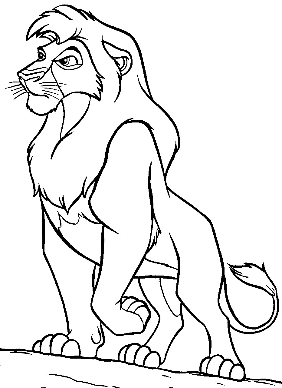 Раскраски из мультфильма Король лев (Lion King) скачать