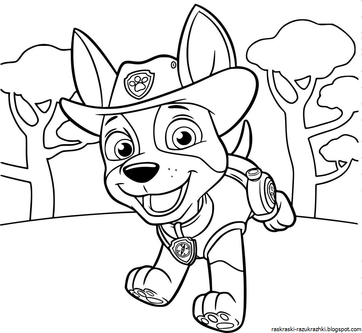 Раскраска по мультфильму Щенячий патруль - Евельсония - скачать на Wildberries Цифровой | 