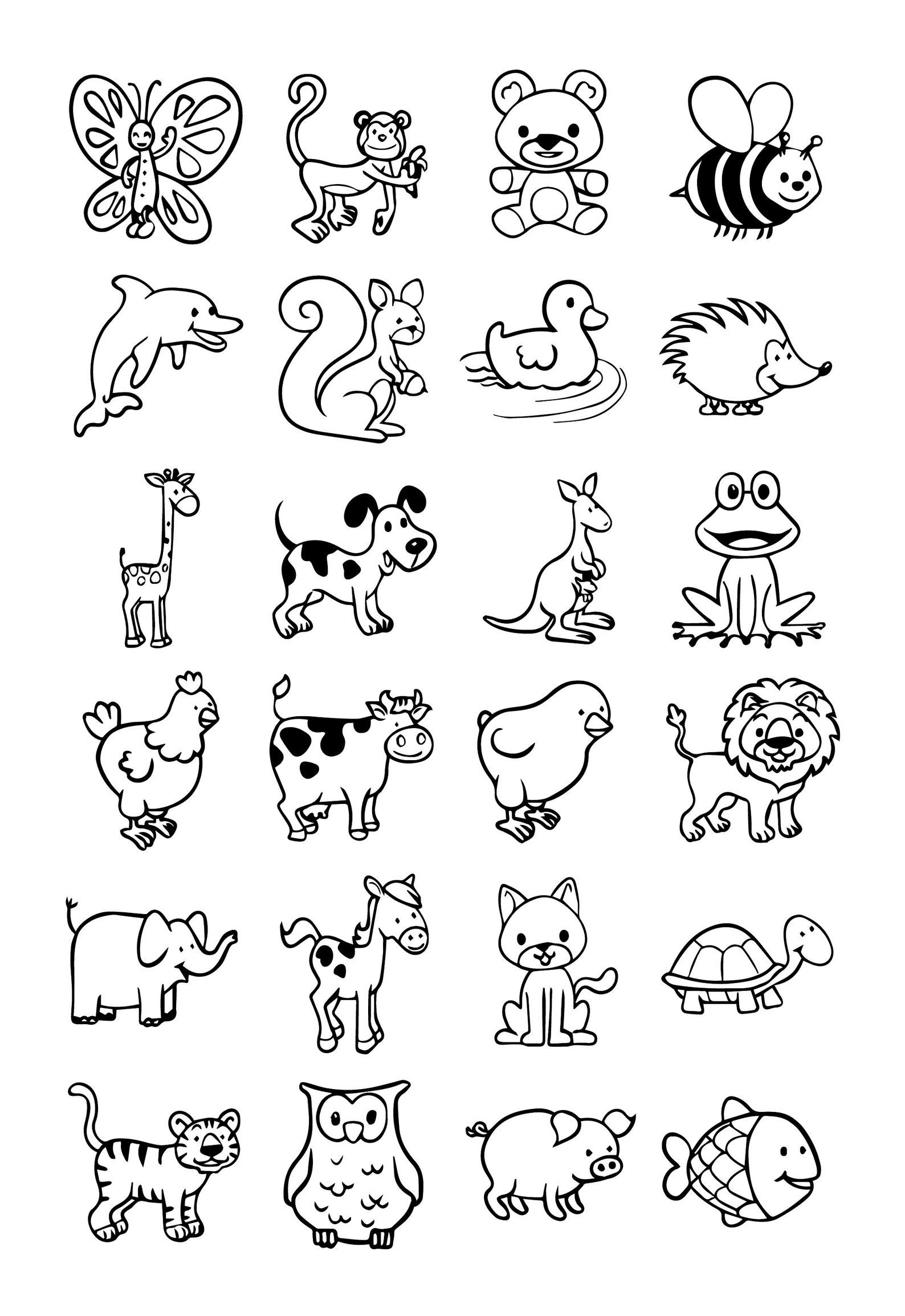 Легкие рисунки маленькие животные. Раскраски животные для детей. Маленькие рисунки. Маленькие ресукнтк. Милинекии рисунки.