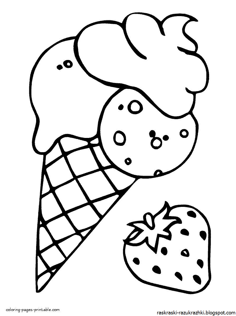 Раскраска мороженое. Сладости раскраска для детей. Раскраска для девочек мороженое. Легкие раскраски мороженого. Картинки раскраски легкие