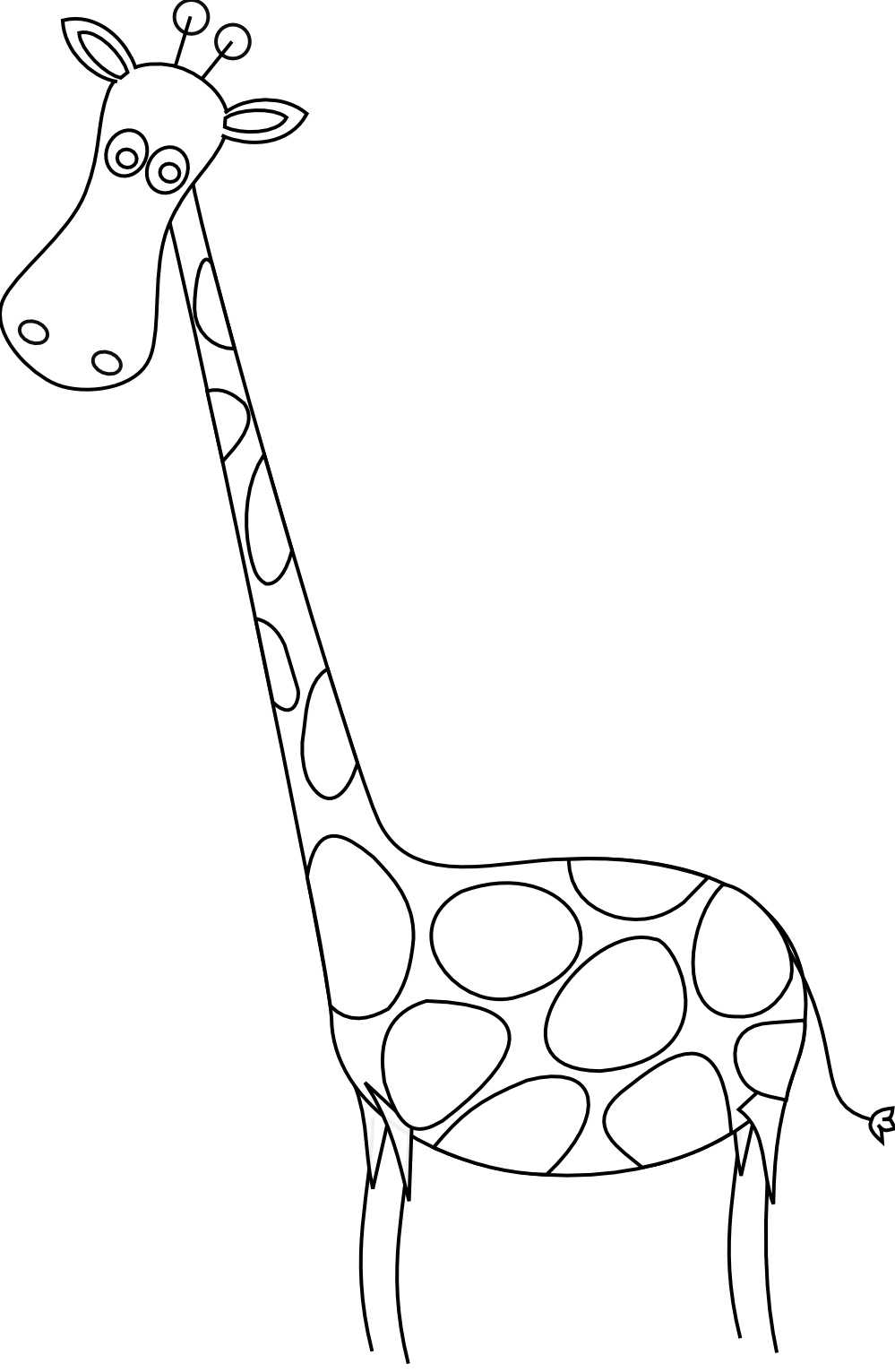 На рисунке изображен жираф. Жираф раскраска для детей. Жирафик раскраска для детей. Трафарет жирафа для рисования для детей. Контур жирафа для детей.