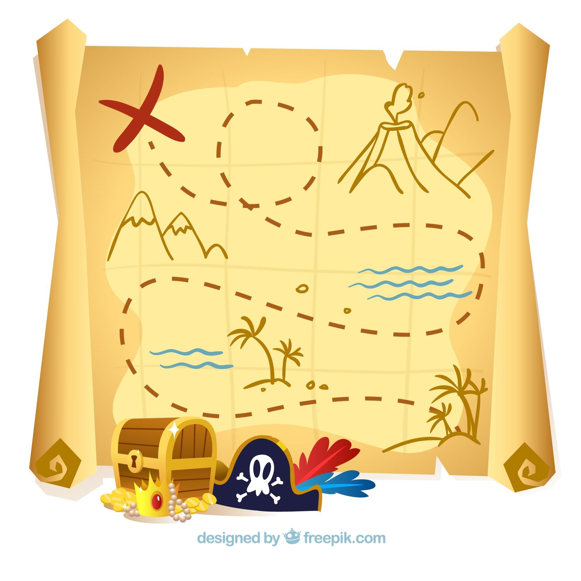 пиратская карта сокровищ Ивон - ePuzzle фотоголоволомка