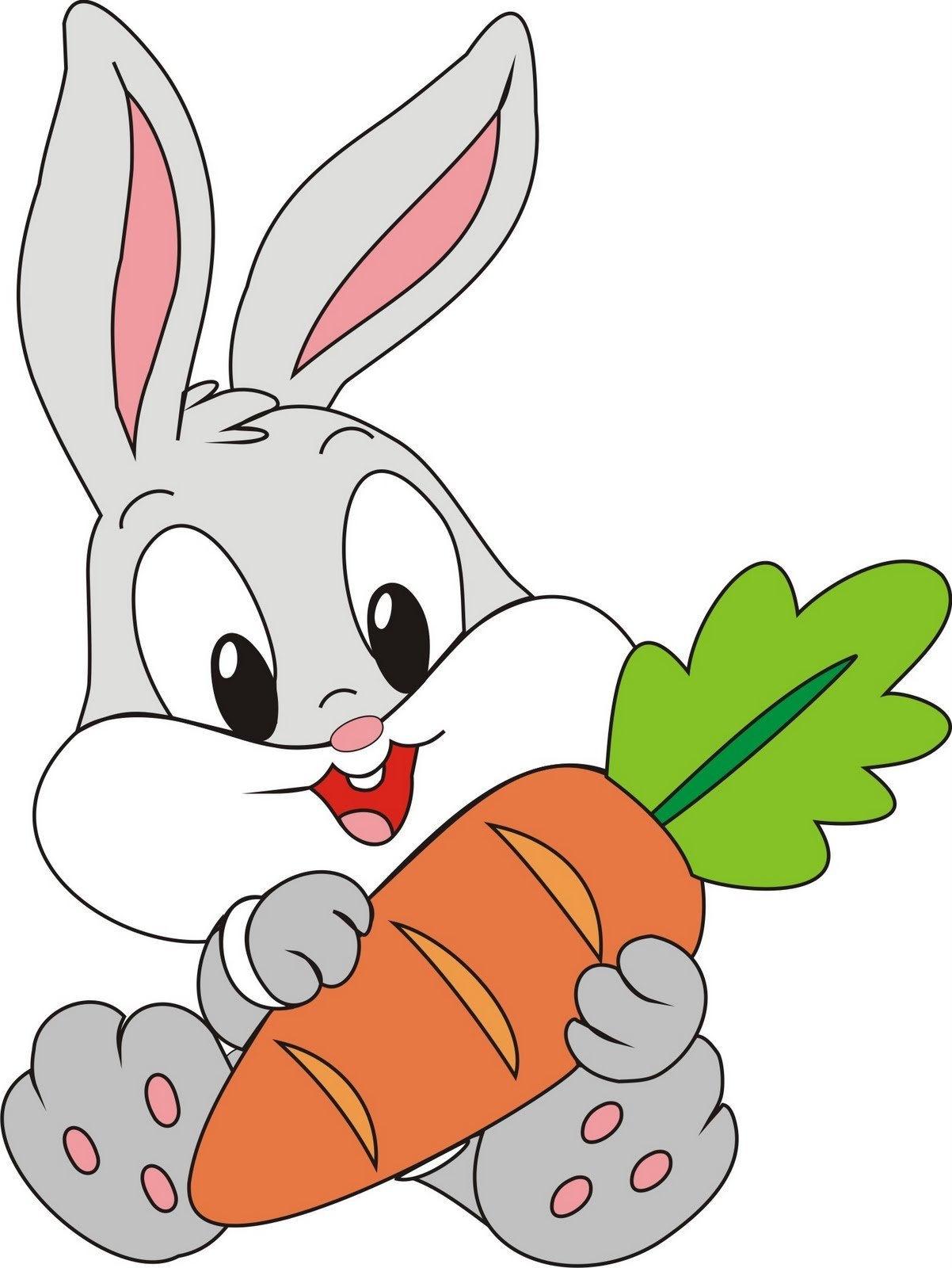 Заяц картинки нарисованные. Багз Банни. Кролика морковь. Багз Банни с морковкой. Малыши Луни Тюнз Банни. Багз Банни заяц маленький.