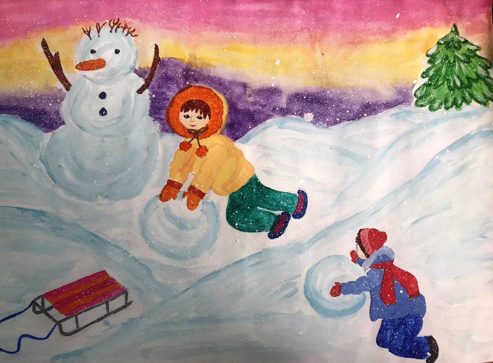 Рисунок зимних игр. Зимние картинки для детей. Зимняя фантазия рисунок. Рисунок на тему зимние забавы. Рисование с детьми зимние забавы.