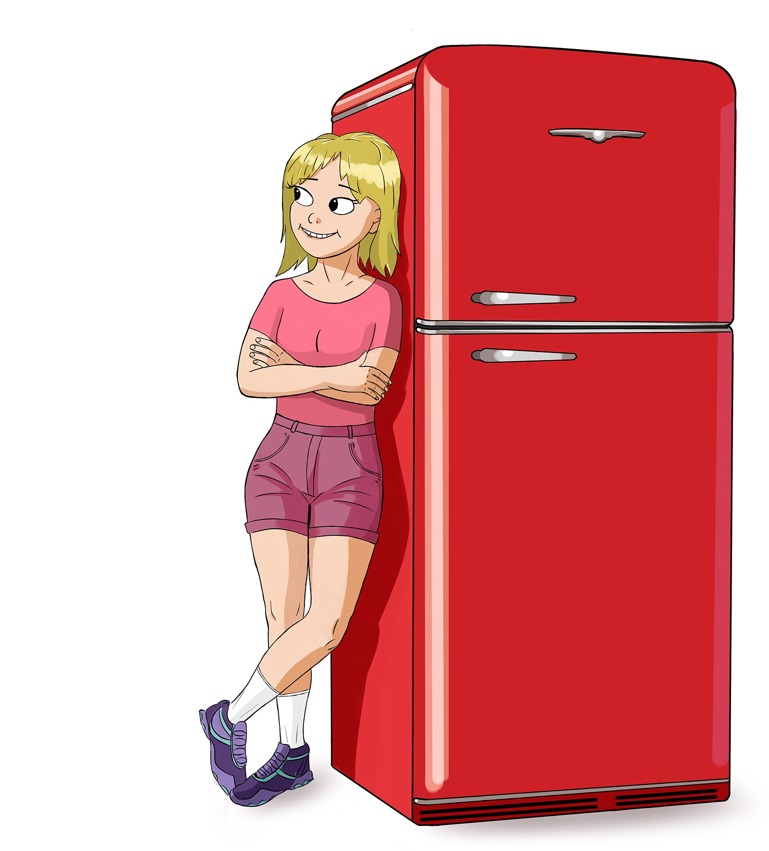 Холодильник рисунок - 70 фото