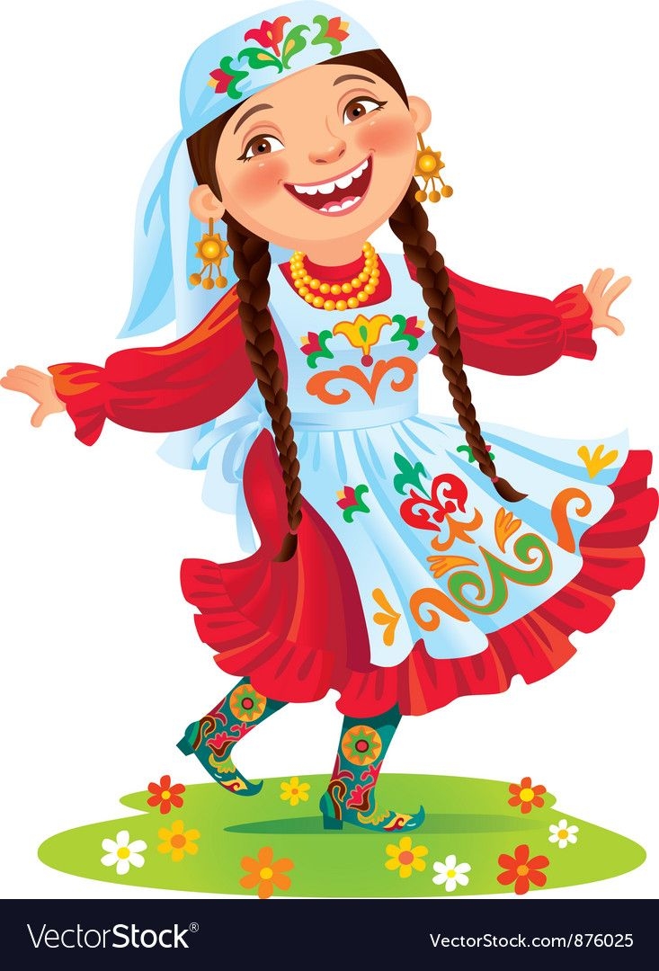 Девочка в национальном костюме татар