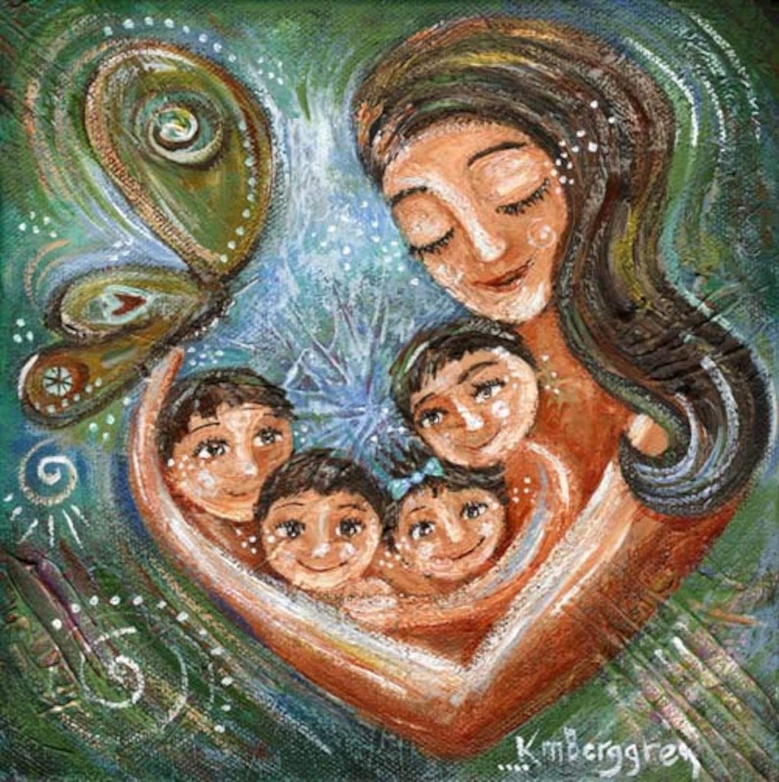 Три сына и дочка. Claudia Tremblay картины мать и дитя. Картина семья. Мама картина. Картина семья для детей.