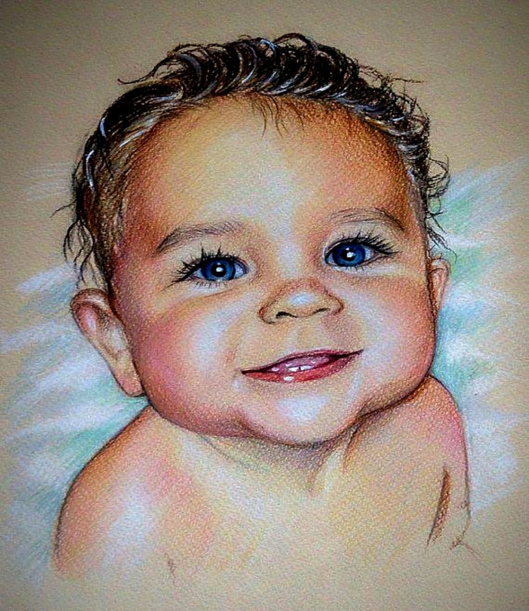 Нарисуй красивого ребенка. Портрет ребенка цветными карандашами. Портрет младенца. Портреты маленьких детей. Портрет младенца карандашом.