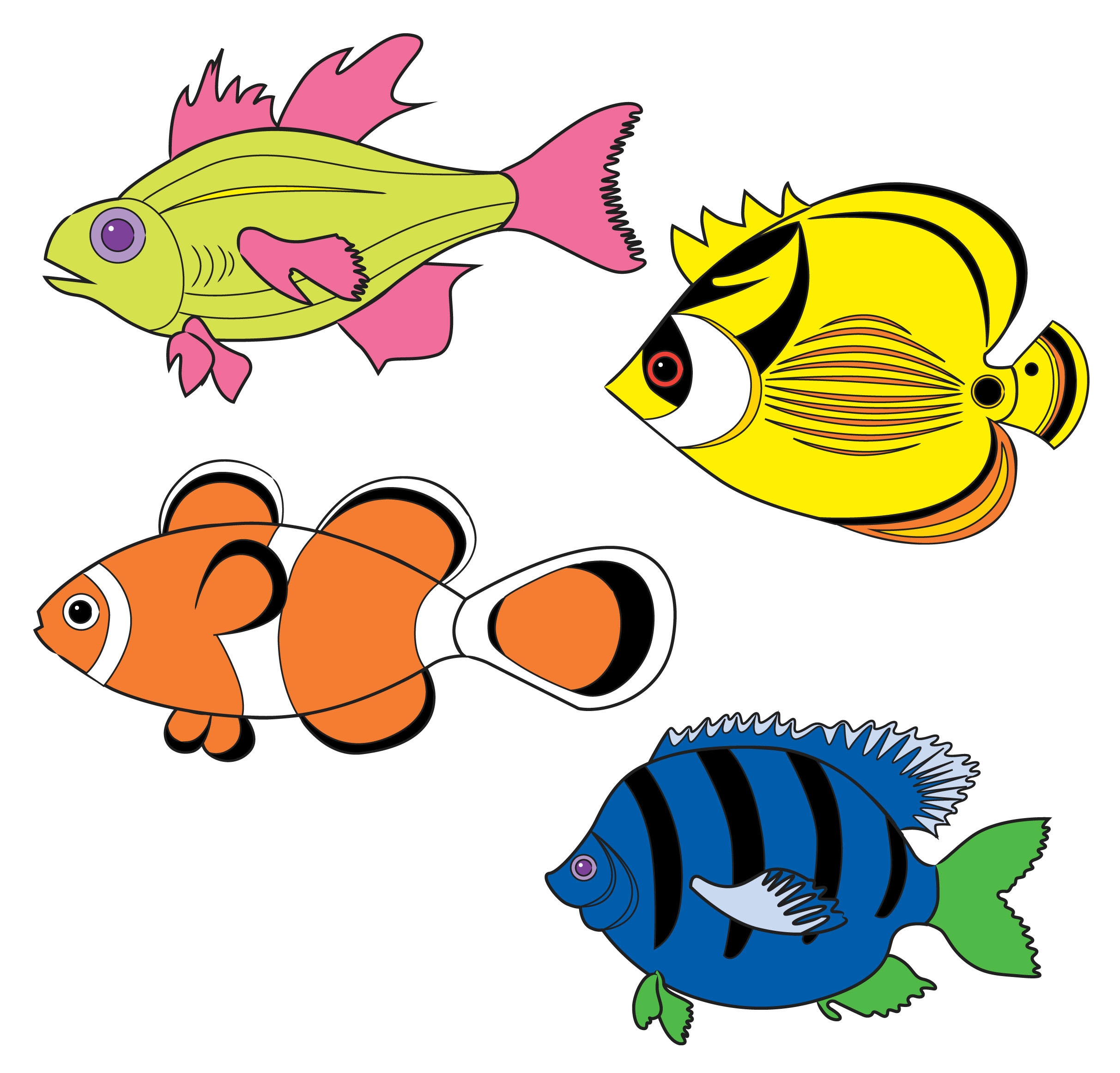 Красивые картинки: рыбки для детей