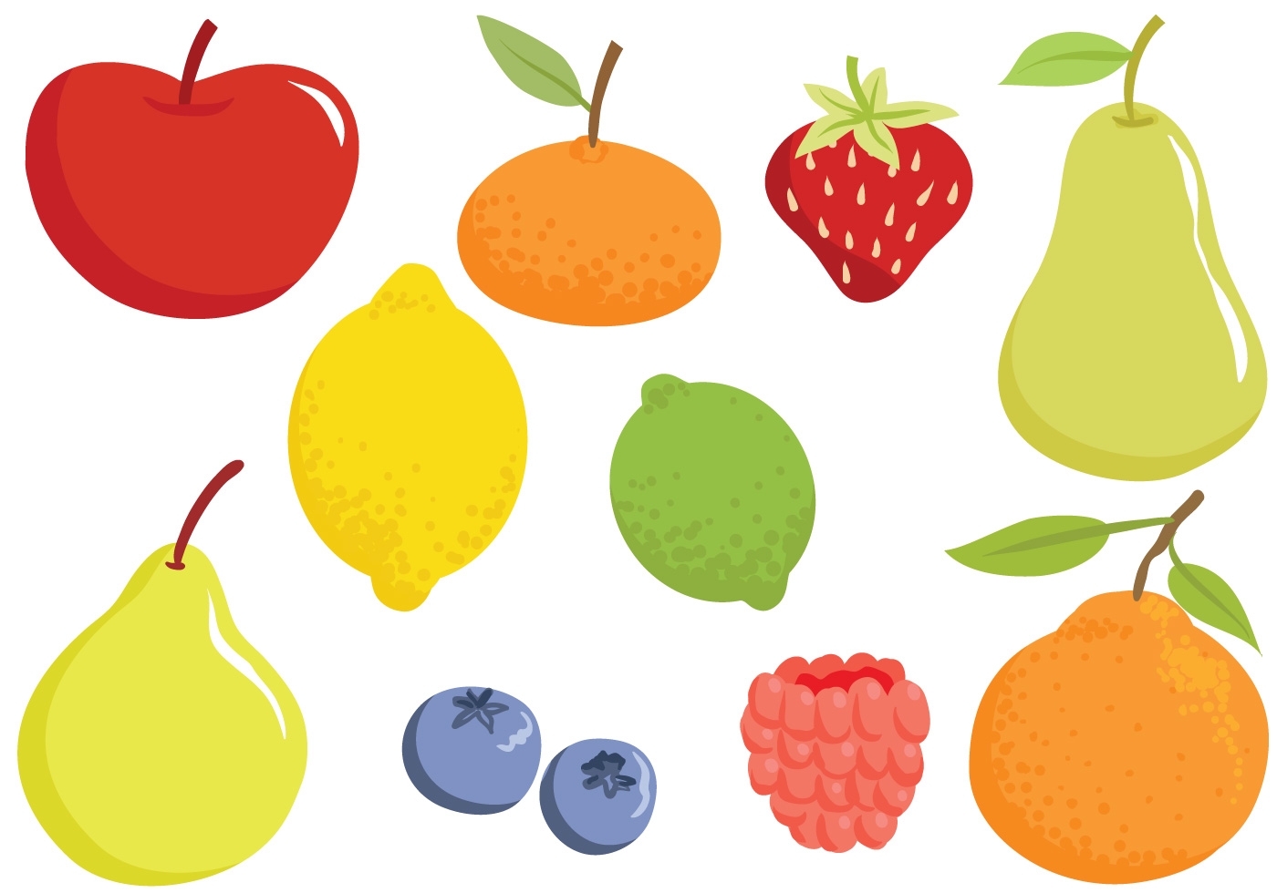 картинки фруктов для детей цветные вместе