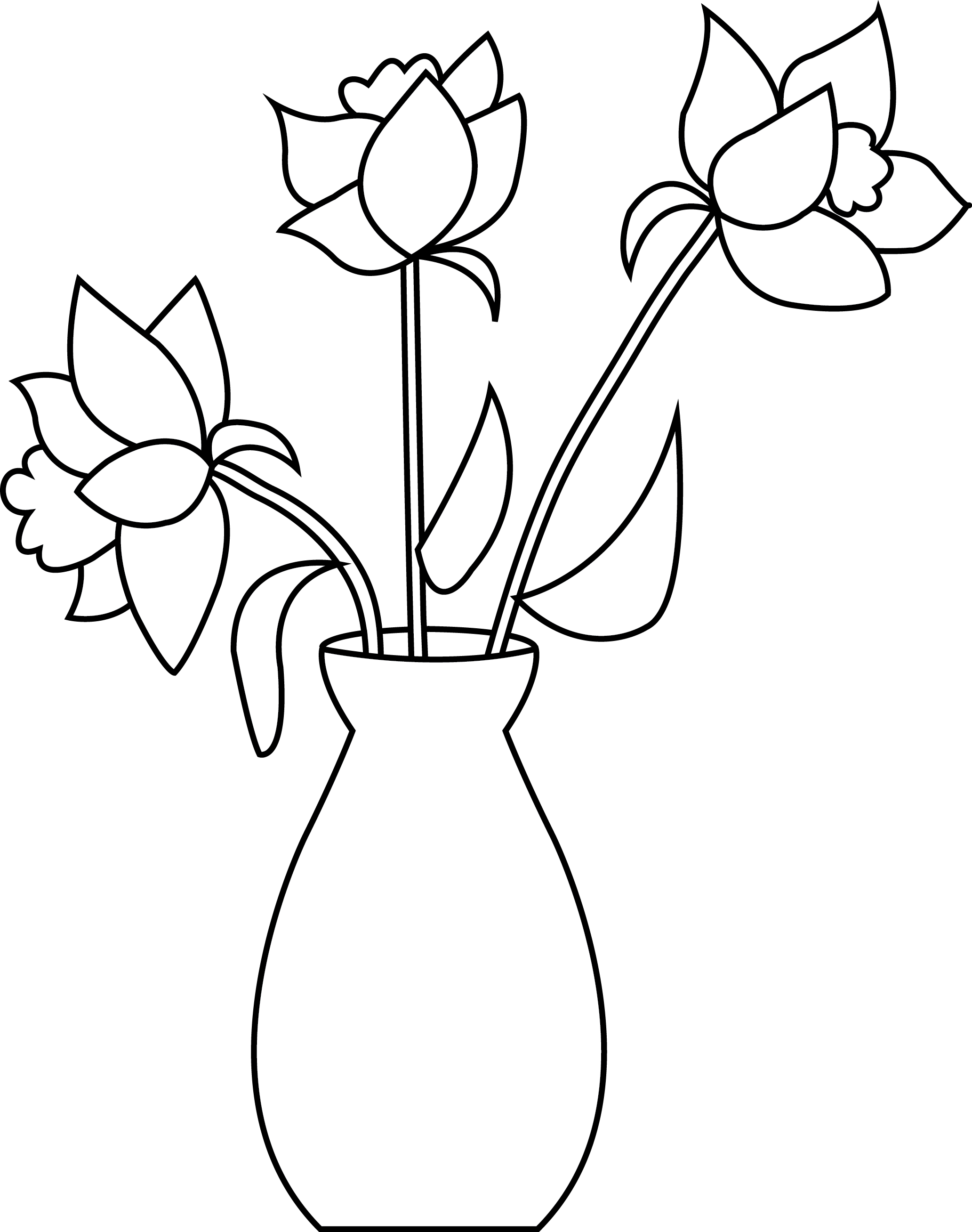 Основные шаги при рисовании цветов в вазе легко
