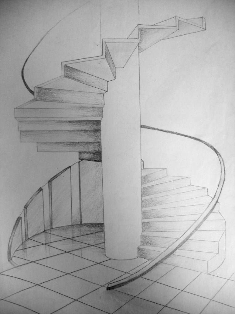 Рисунки на ступеньках лестницы