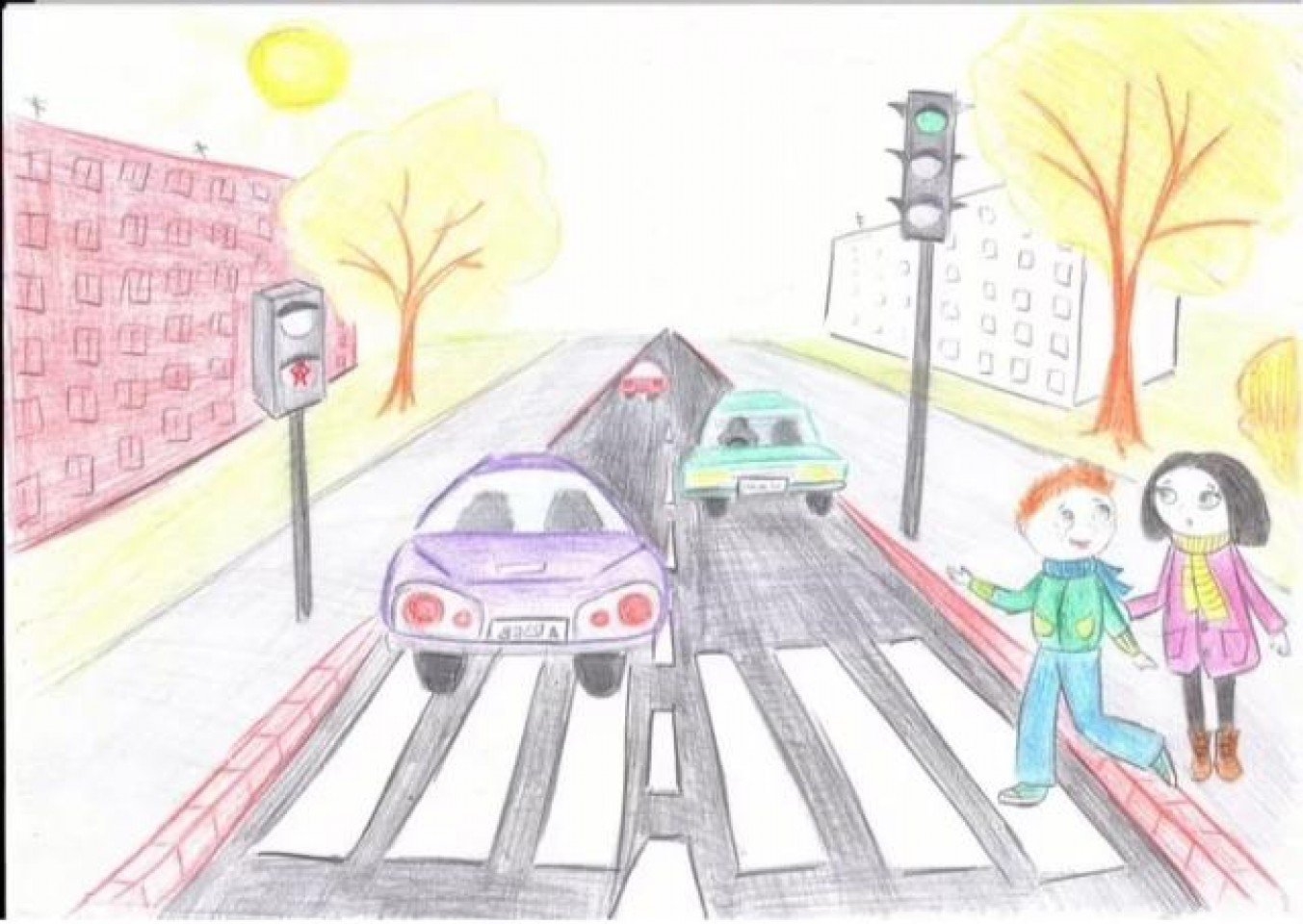 Дороги третьего класса. Рисунок на тему ПДД. Рисунок по правилам дорожного движения. Рисунок по дорожному движению. Рисунок на тему безопасность дорожного движения.