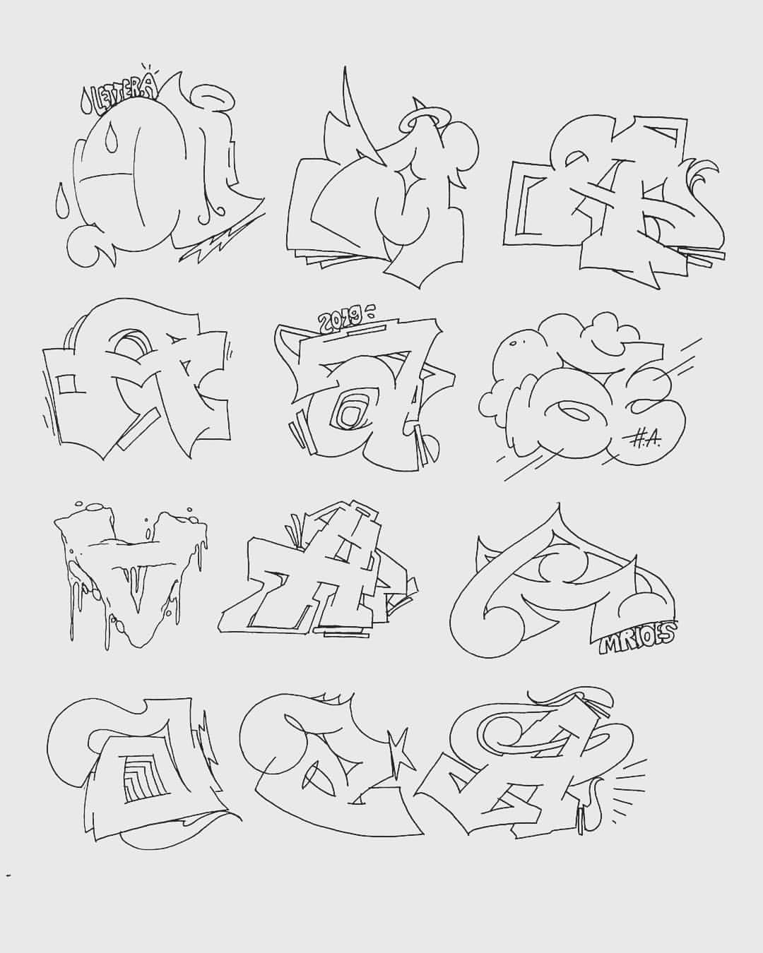 Туториал рисуем граффити-шрифт - Форум