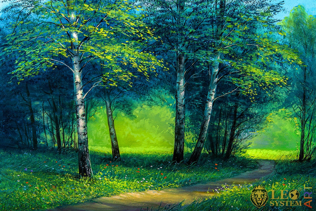 Рисунок природы леса. Тропинка в лесу живопись. Летние пейзажи леса. Лес рисунок.