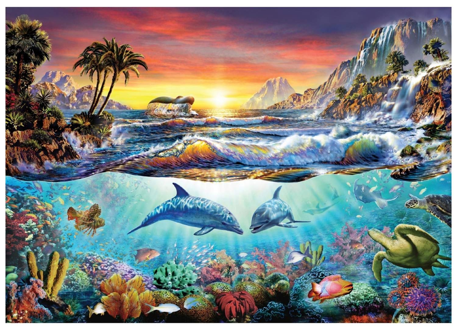 Тихий океан рисунки. Алекс Честерман. Картина подводный мир.
