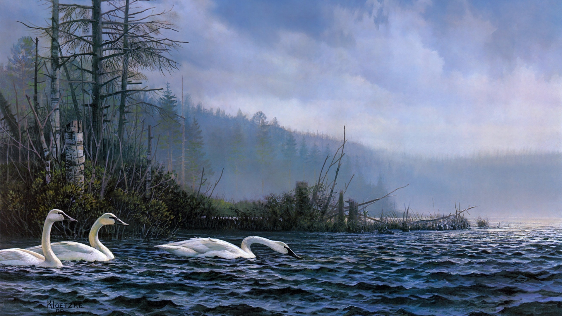 картина лебединое озеро