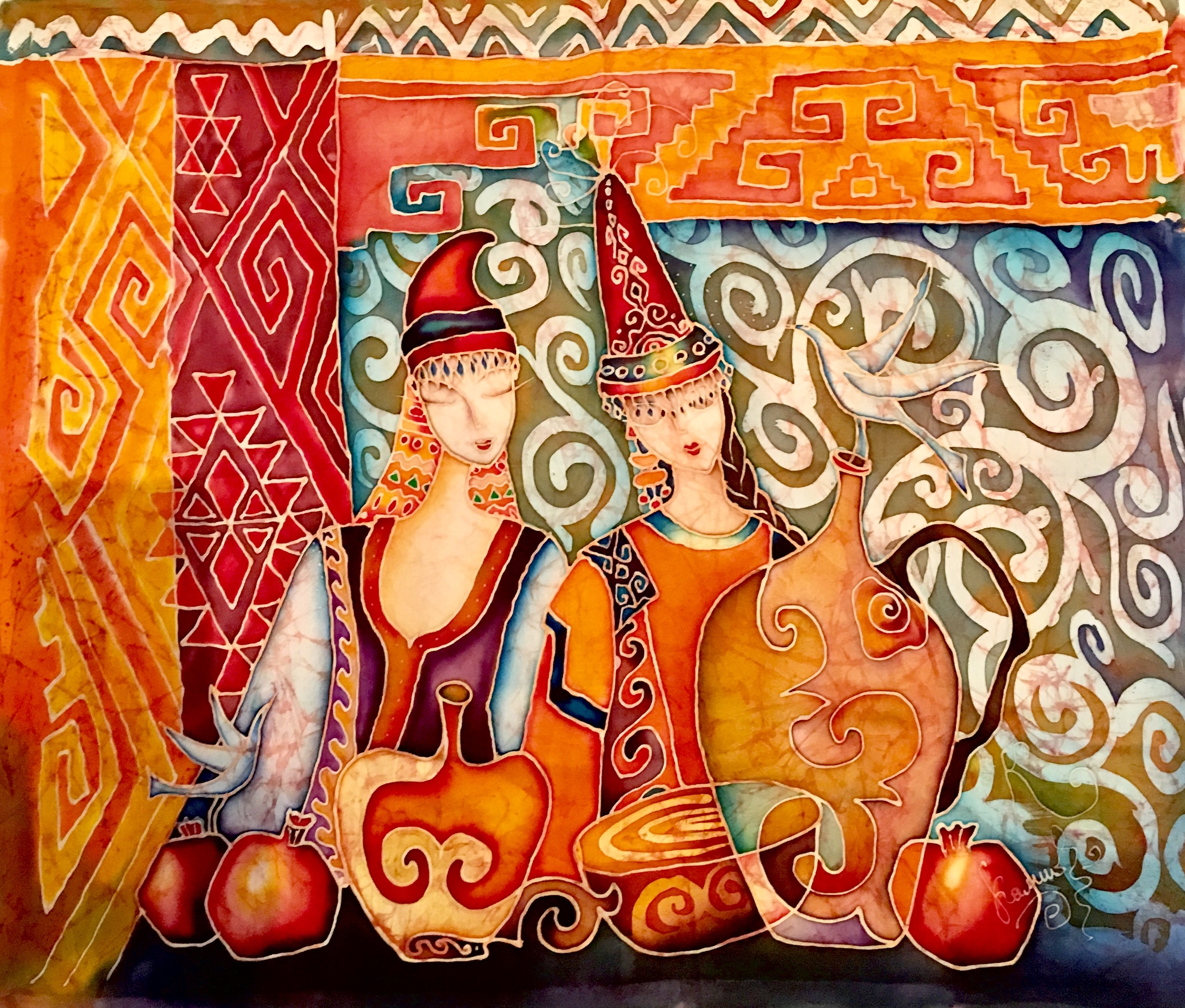 Казахское национальное искусство. Камила Жапалова картины. Современная казахская живопись. Натюрморт в казахском стиле. Живопись казахстанских художников.