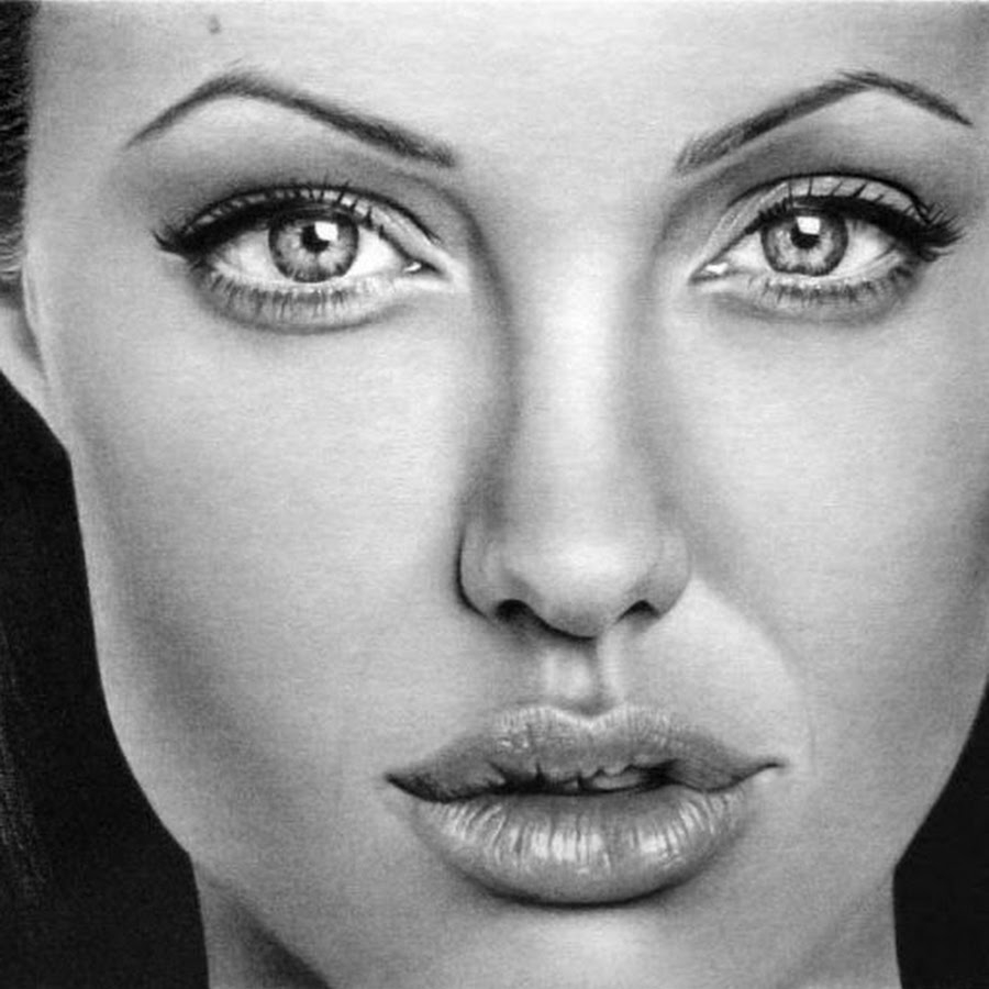 Анджелина Джоли - КАК Нарисовать Портрет Пастелью Анджелину Джоли