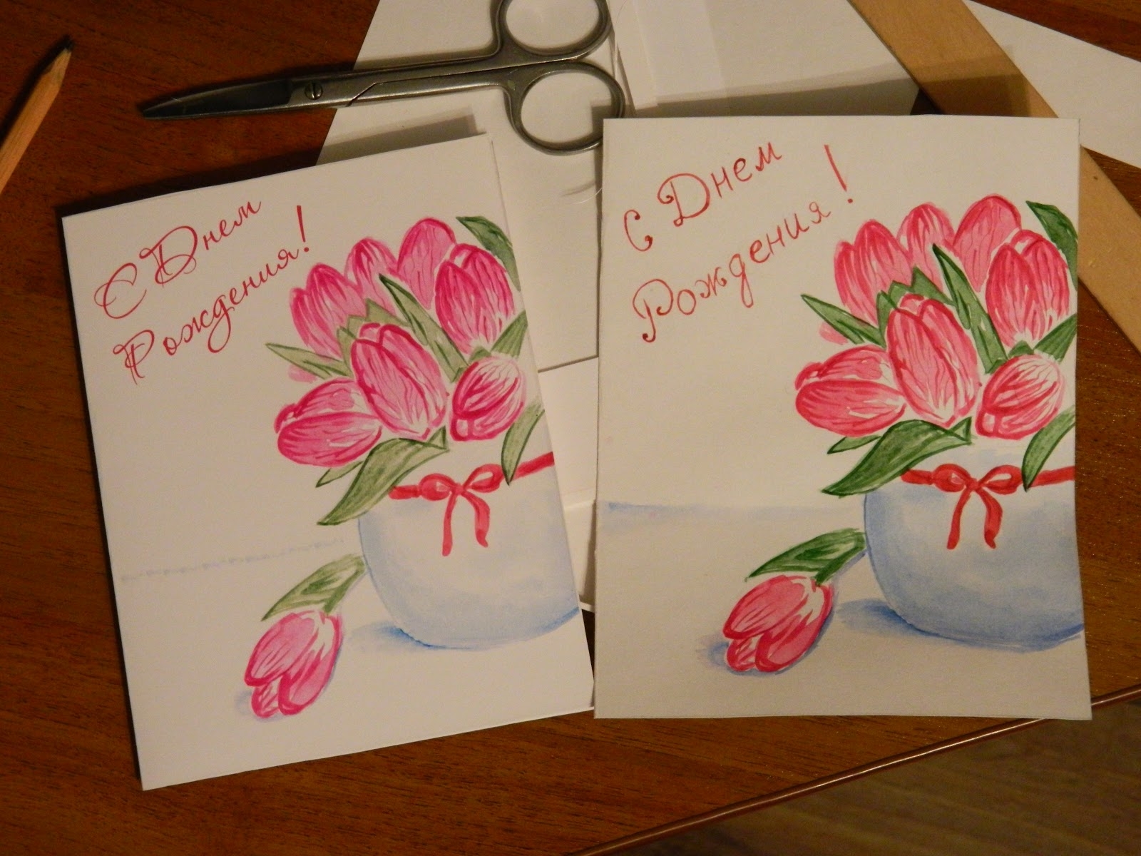 Как оформить поздравительную открытку маме на день рождения своими руками