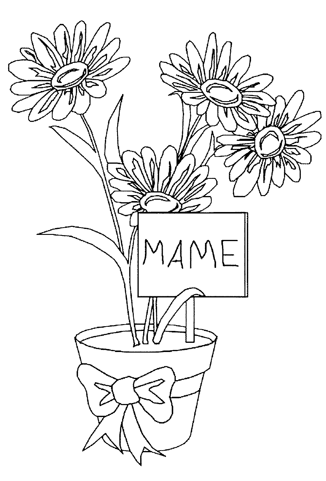 Раскраски Цветы для мамы для детей 4 5 лет (36 шт.) - скачать или распечатать бесплатно #