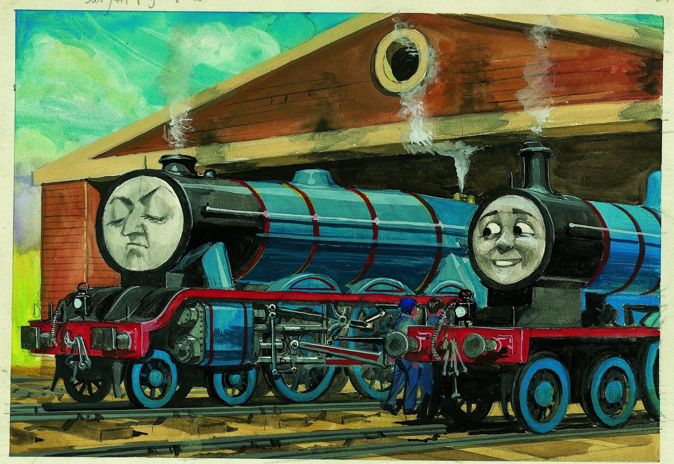 Вася паровоз. Railway Series Thomas.
