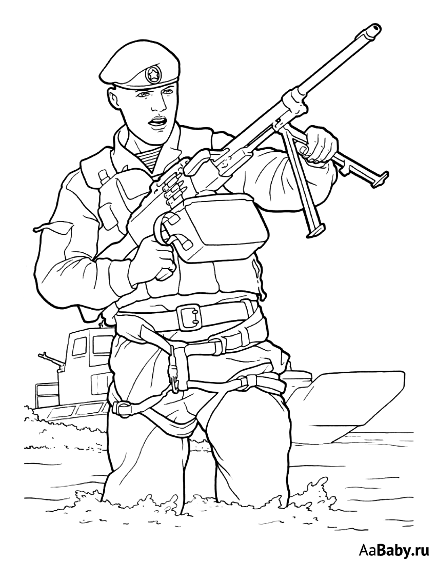 Рисунок русского военного