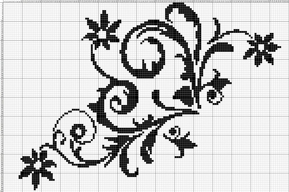 «Схема вышивки крестом дракона» — создано в Шедевруме