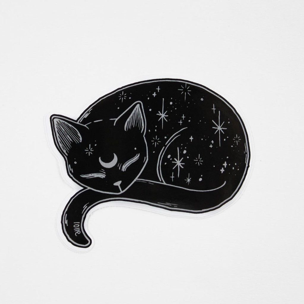 Стикеры черный кот. Черный кот стикер. Черная кошка рисунок. Тату черный кот эскизы. Наклейка черный кот.