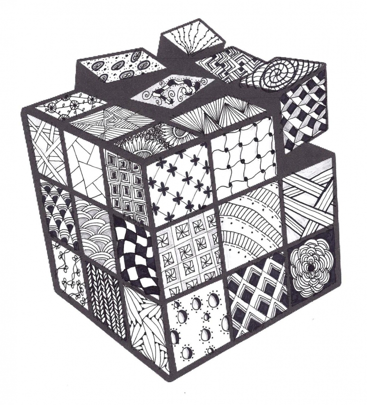 Кубик в кубе узор