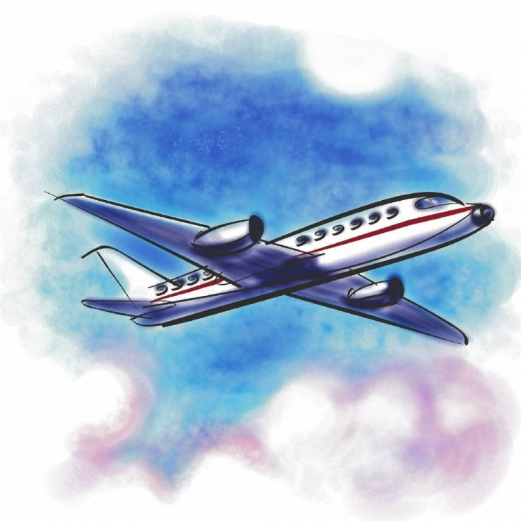 Рисунок самолета для детей