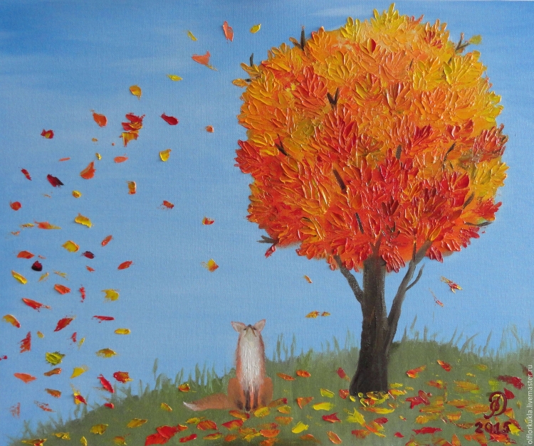 Осеннее дерево рисунок для детей
