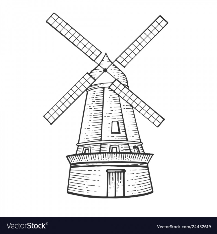 Мельница вектор