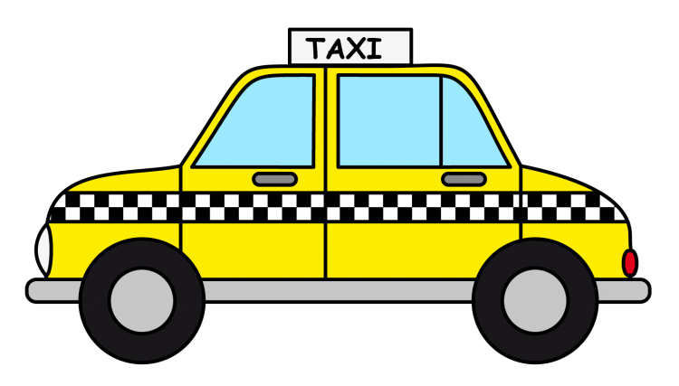 Рисунок такси для детей